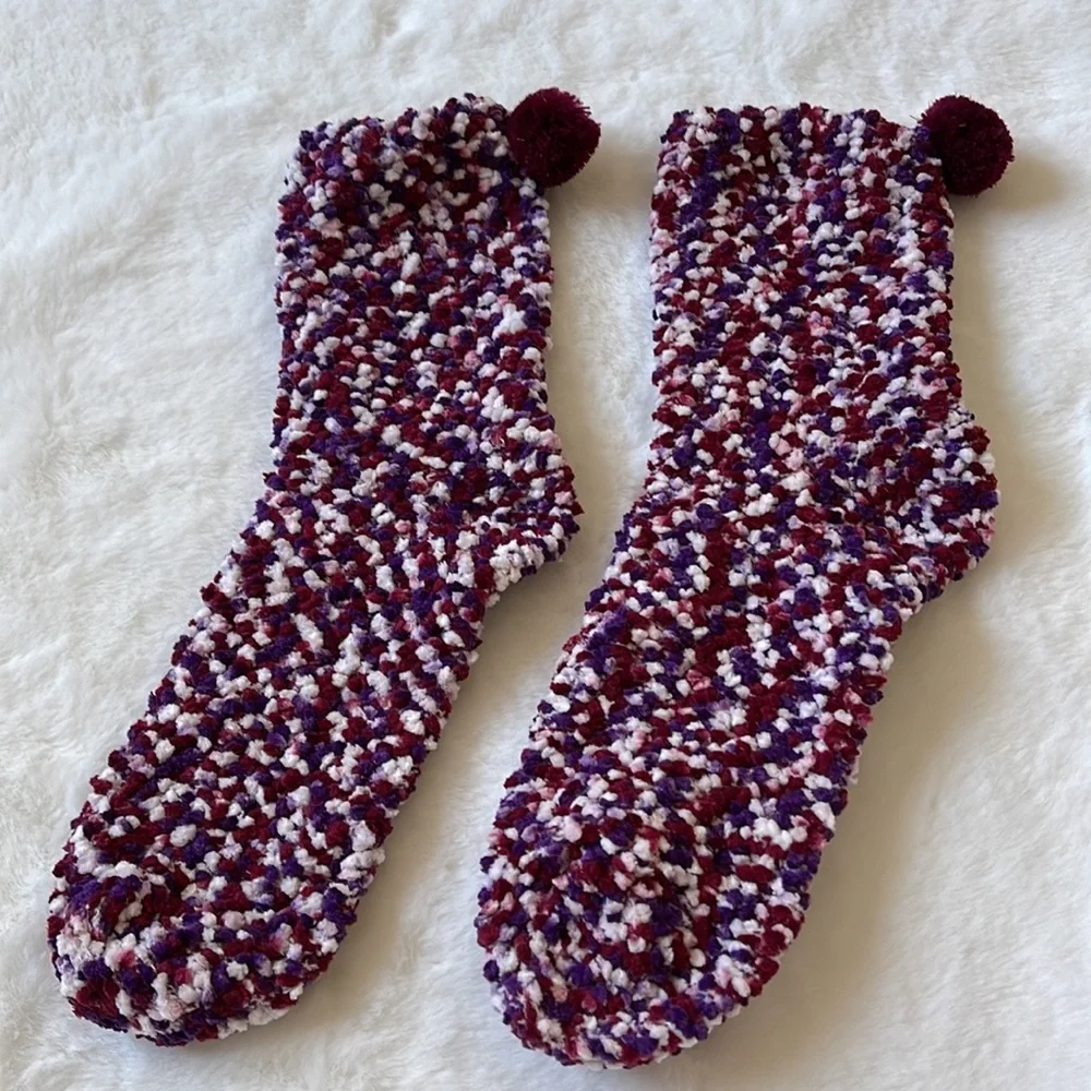 Socks with Pom Poms